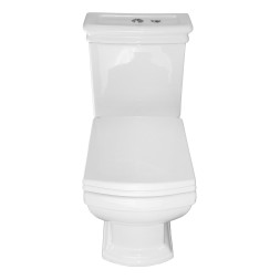 Унитаз-компакт напольный Creo Ceramique Orleans 420х670ъ790 сиденье с микролифтом, белый (OR1002+OR1003+OR1001)