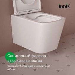 Унитаз подвесной безободковый IDDIS BILRNSEi25 Билд (Bild) сиденье дюропласт, микролифт - BILRNSEi25
